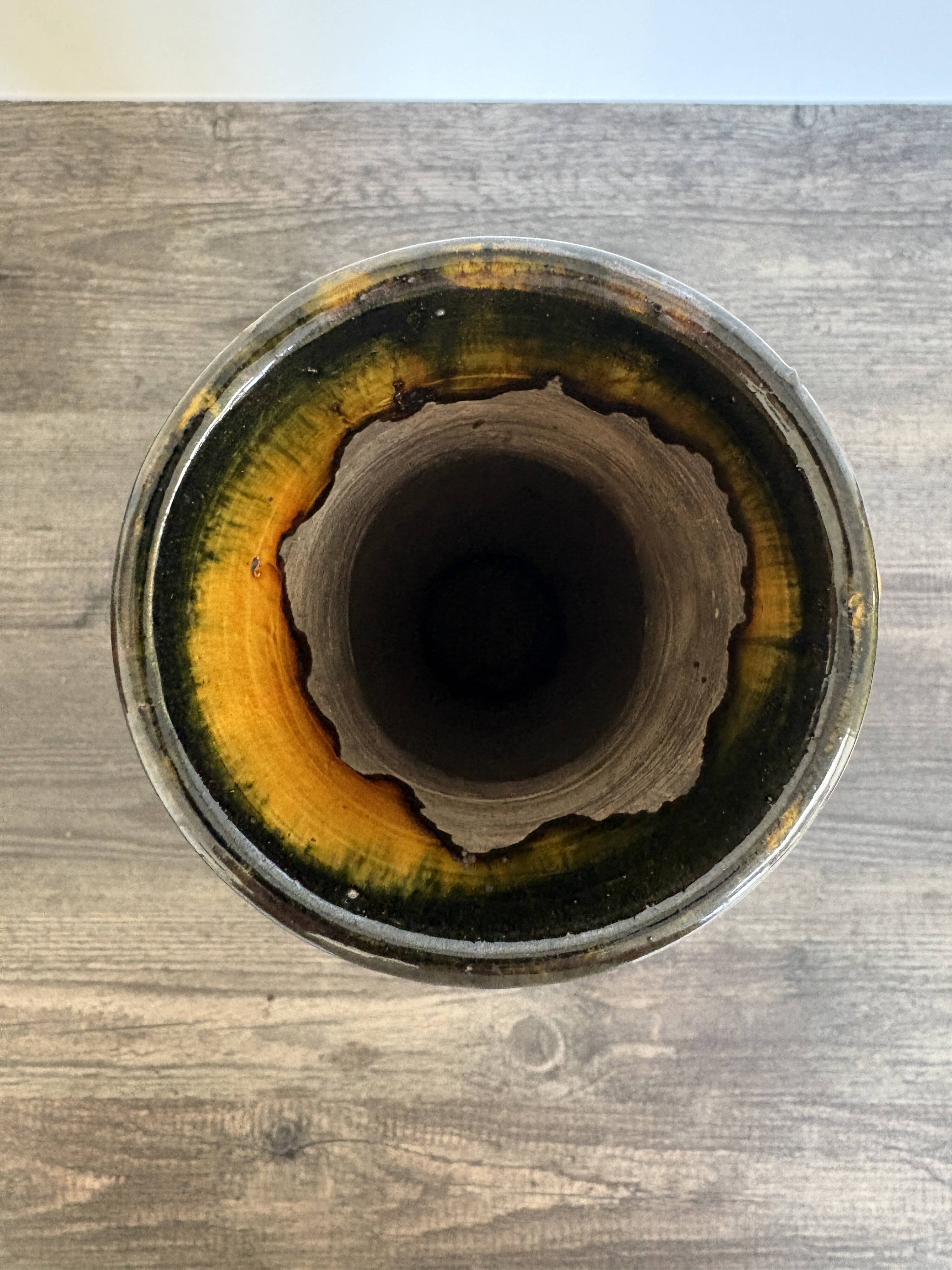 Art Nouveau vase in Flemish pottery