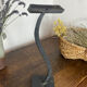 Modernist candlestick in wrought iron