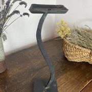 Modernist candlestick in wrought iron