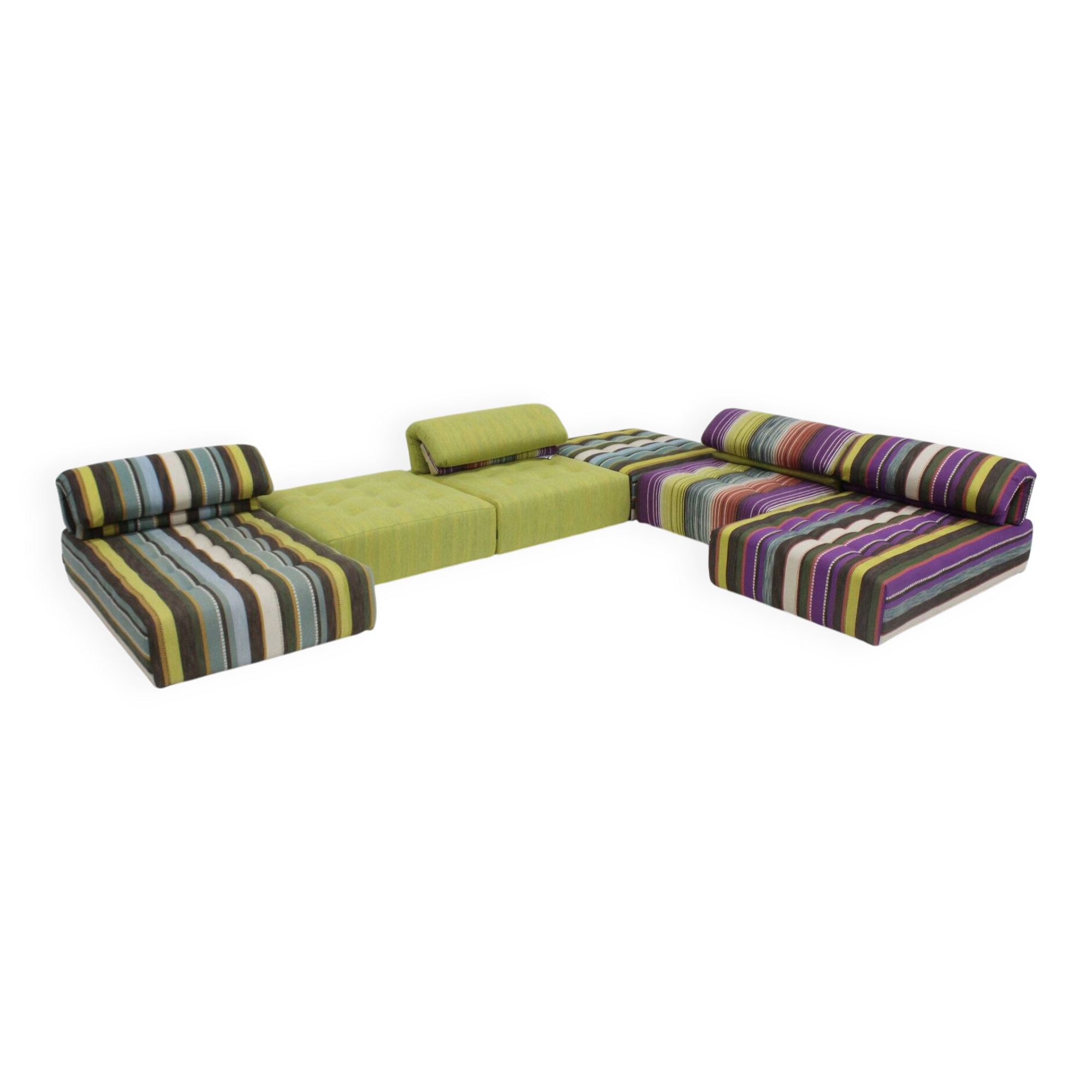 Roche Bobois Voyage Immobile modular lounge sofa XL, set of 6