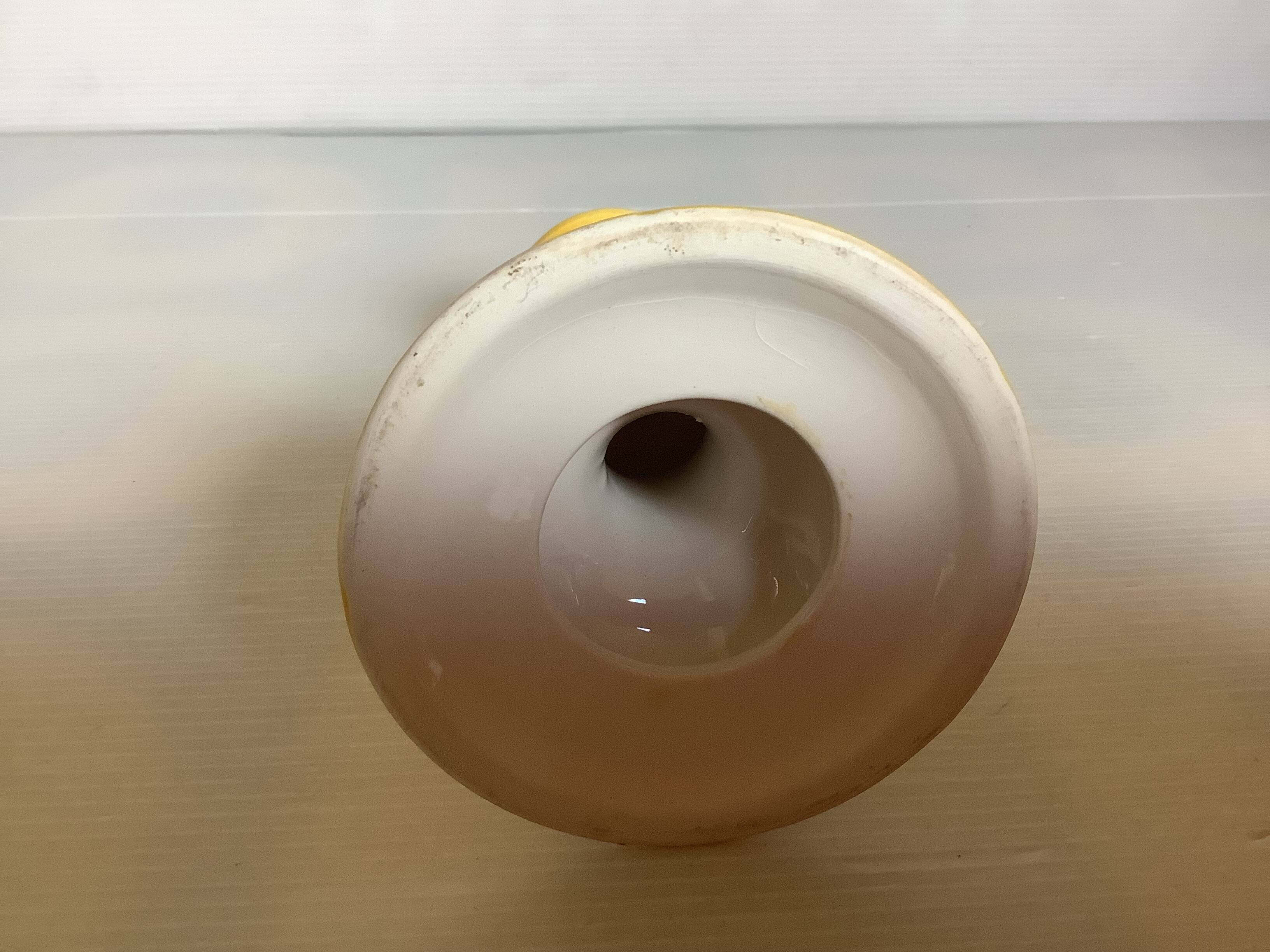 Sun yellow candle holder