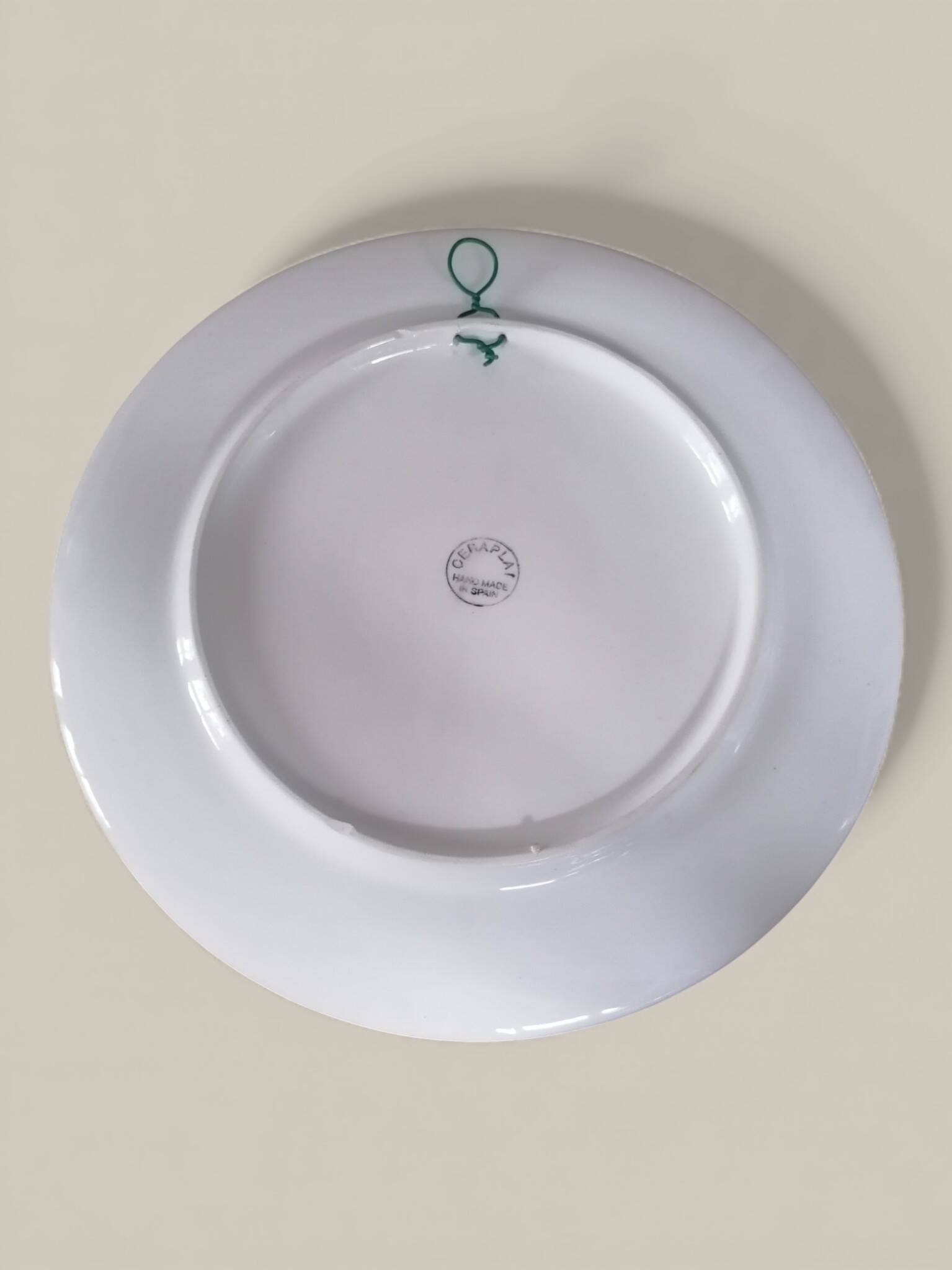 Ibiza blue porcelain dish - Baroque decoration