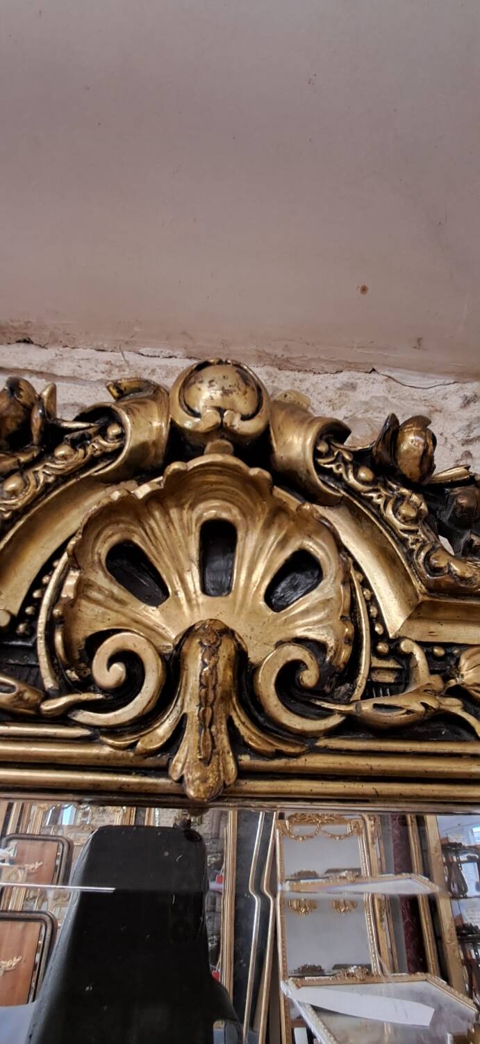 19th century mirror 85 x 62