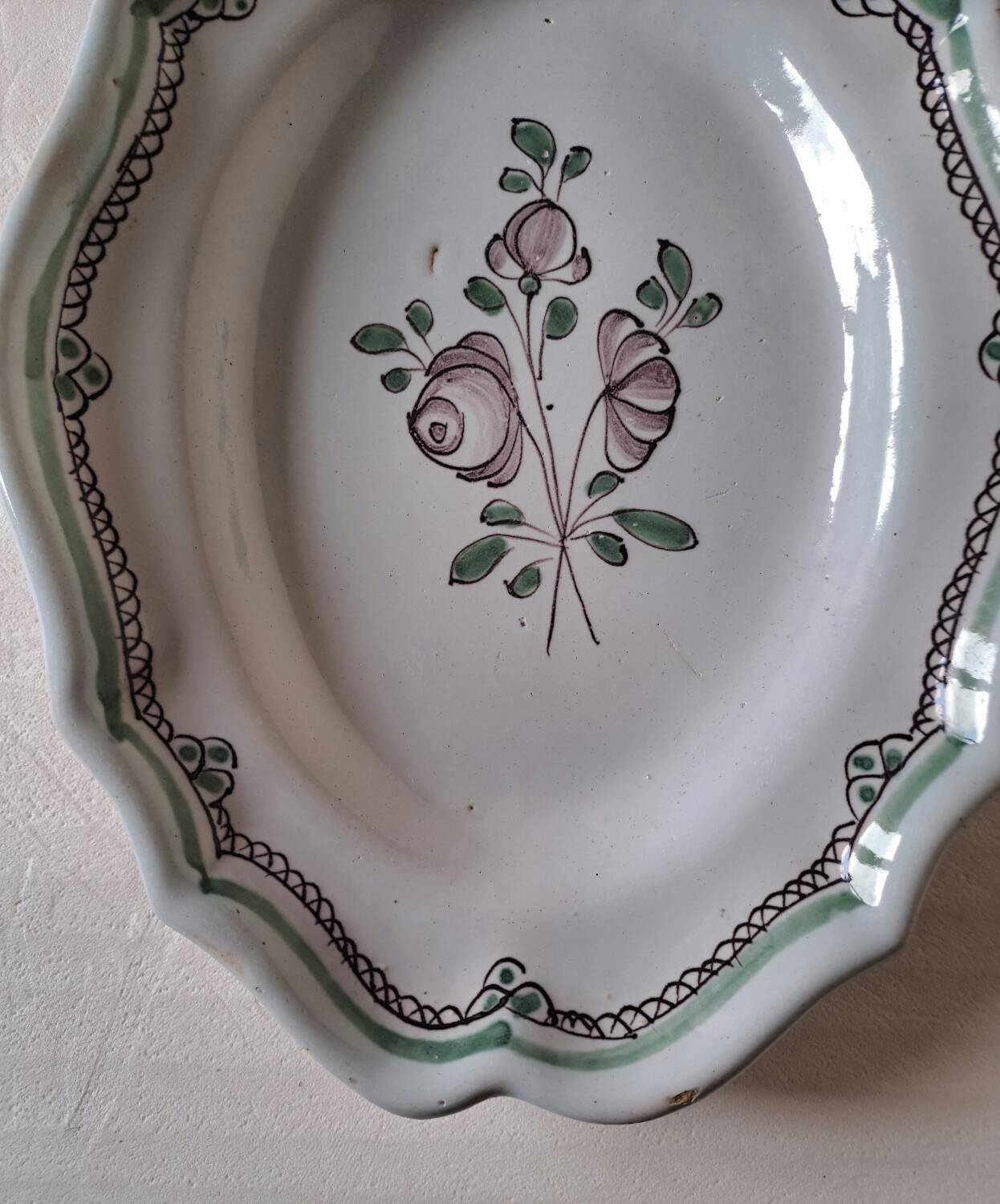 Bordeaux oval dish, 18th century