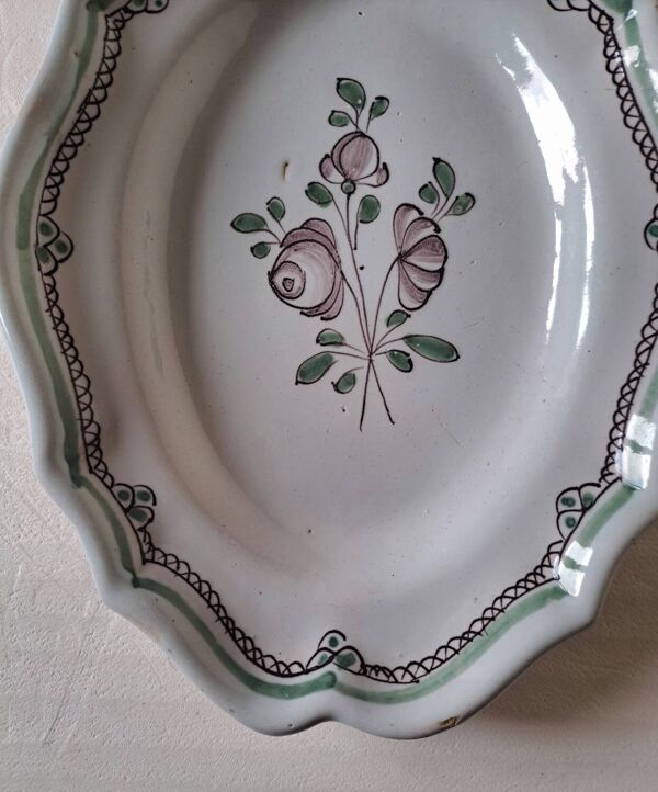 Plat ovale Bordeaux XVIII ème