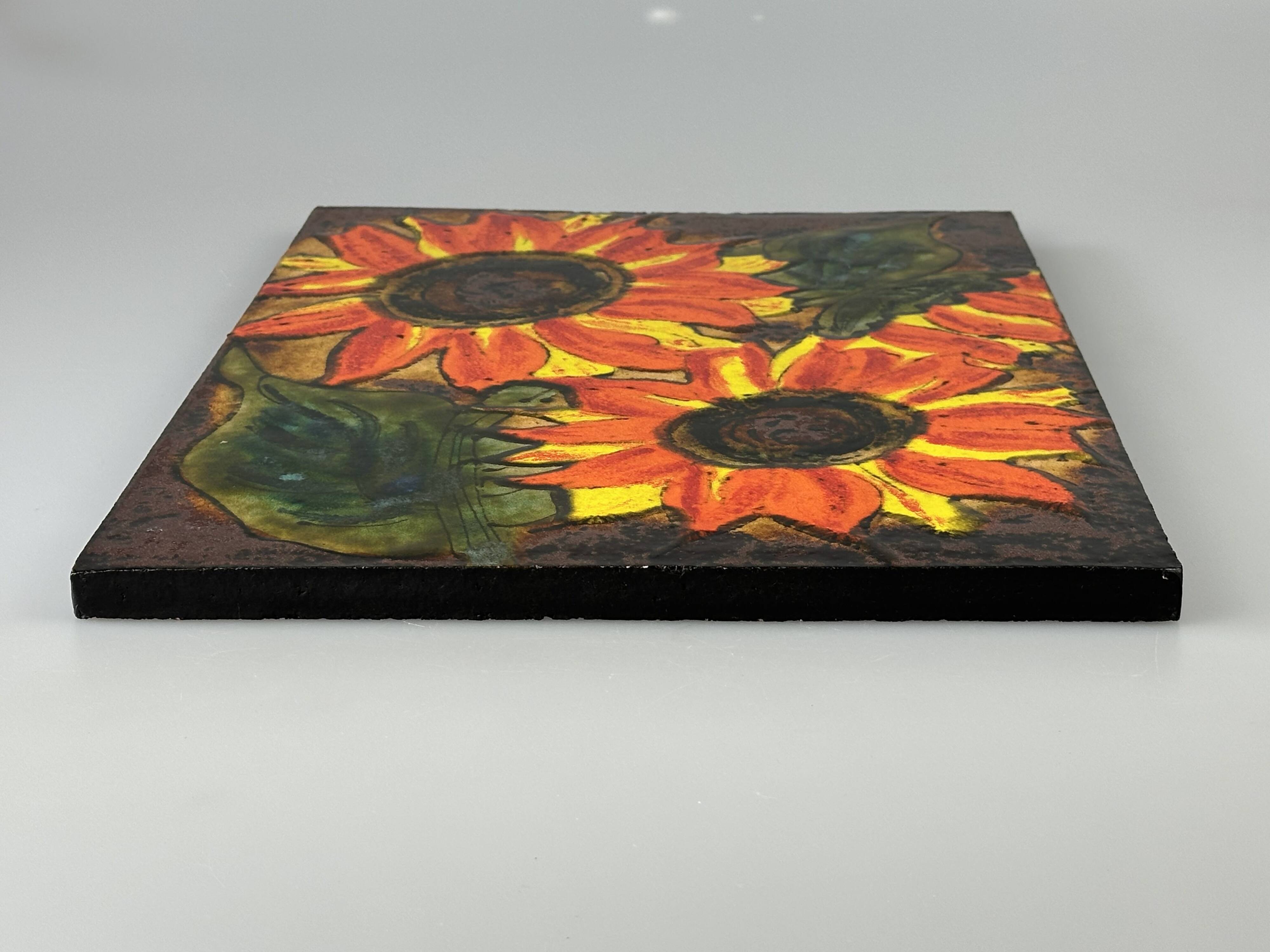 1960s/70s Wall Picture Wall Plate Ceramic Ruscha Hand-Painted Number 769