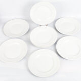 Lot of 10 old white plates