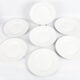 Lot de 10 assiettes blanches anciennes