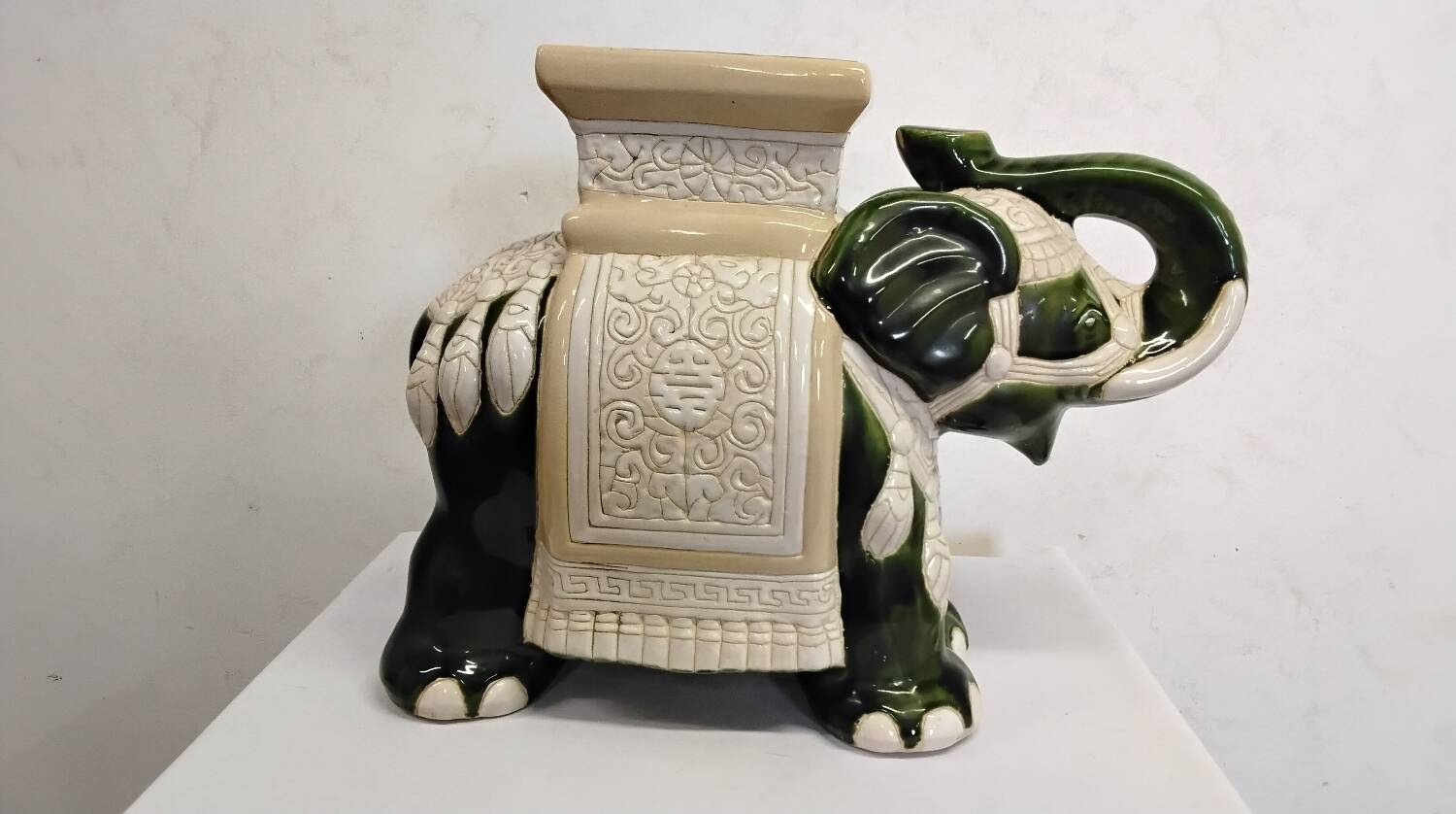 Vintage ceramic elephant plant pot