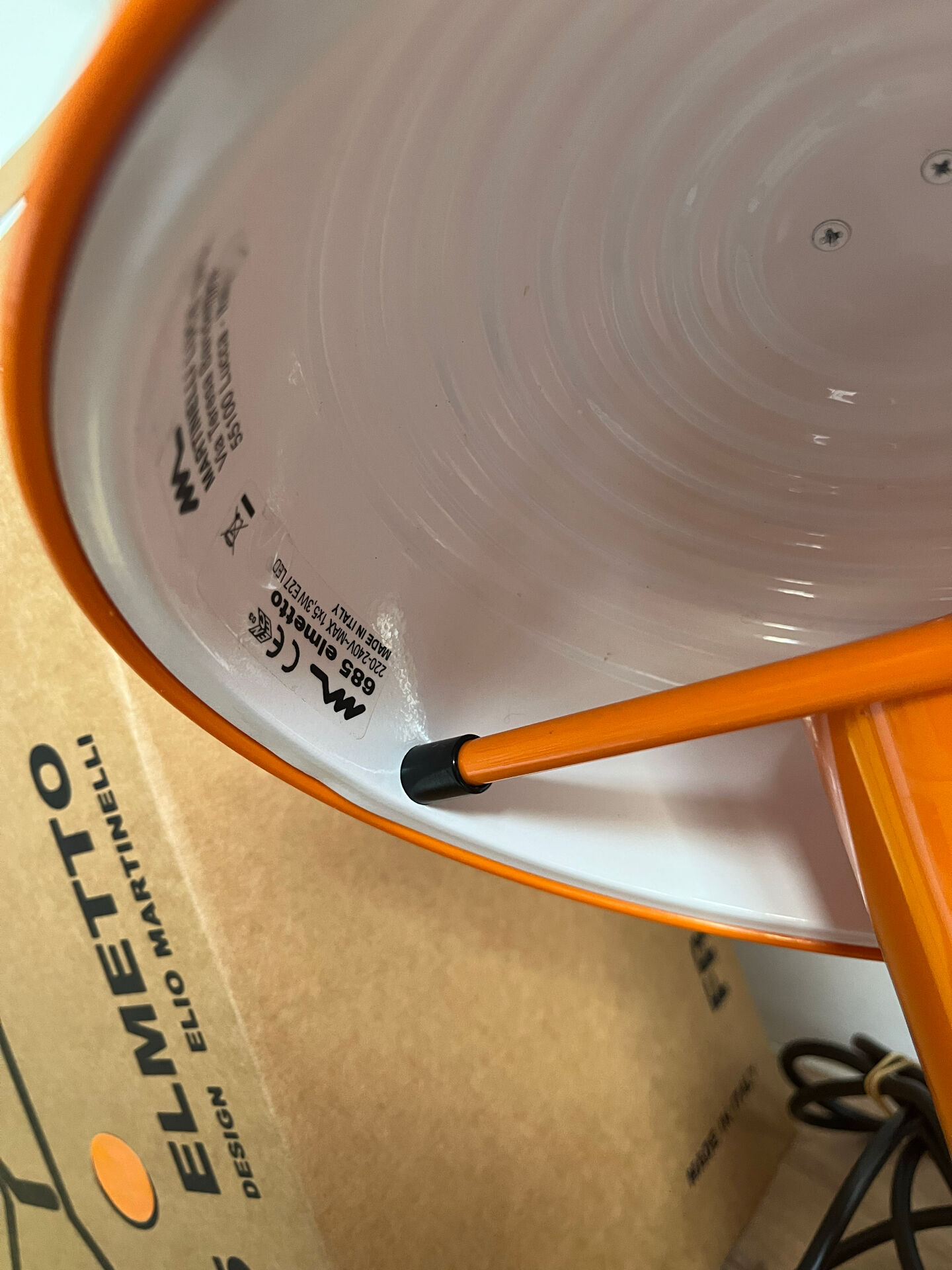 Martinelli helmet lamp orange