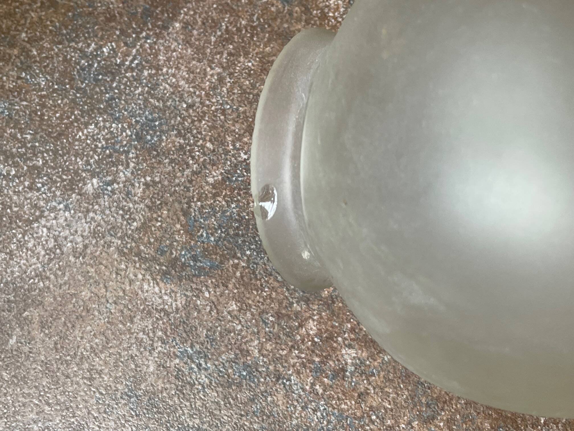 cut glass art deco globe