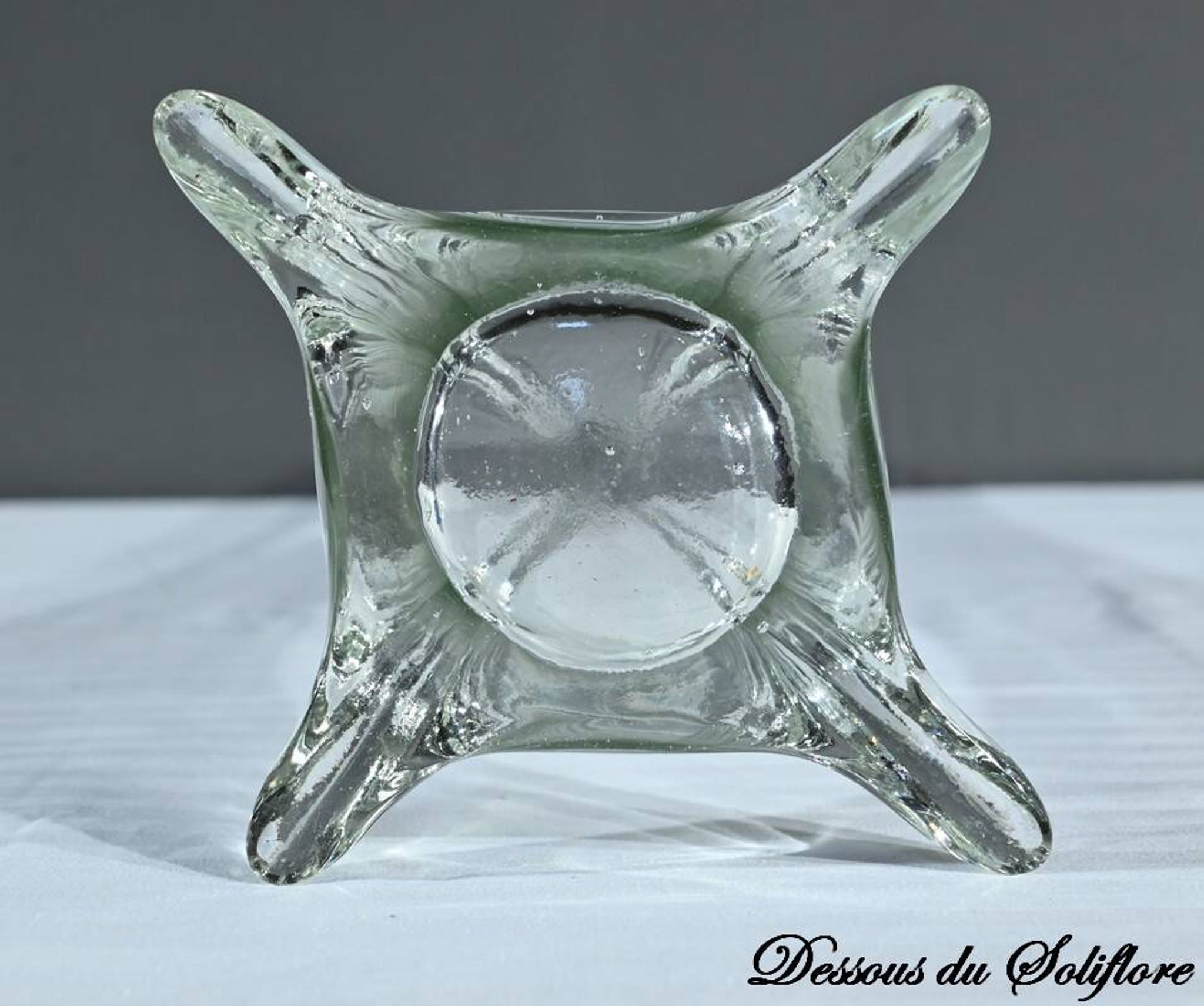 Important Vase Soliflore en Verre, époque Art Déco – 1930