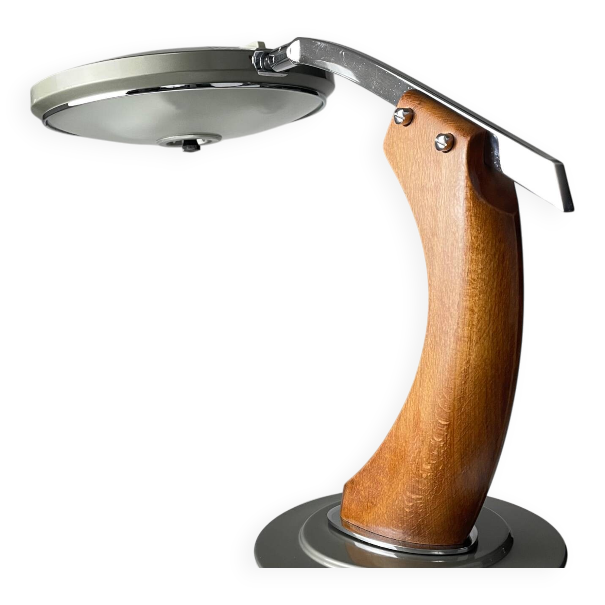 Lampe president, conçue par luís pérez de la oliva pour fase 1970 gris clair