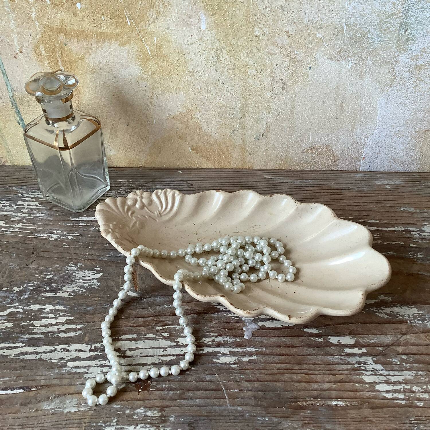 Sarreguemines shell dish