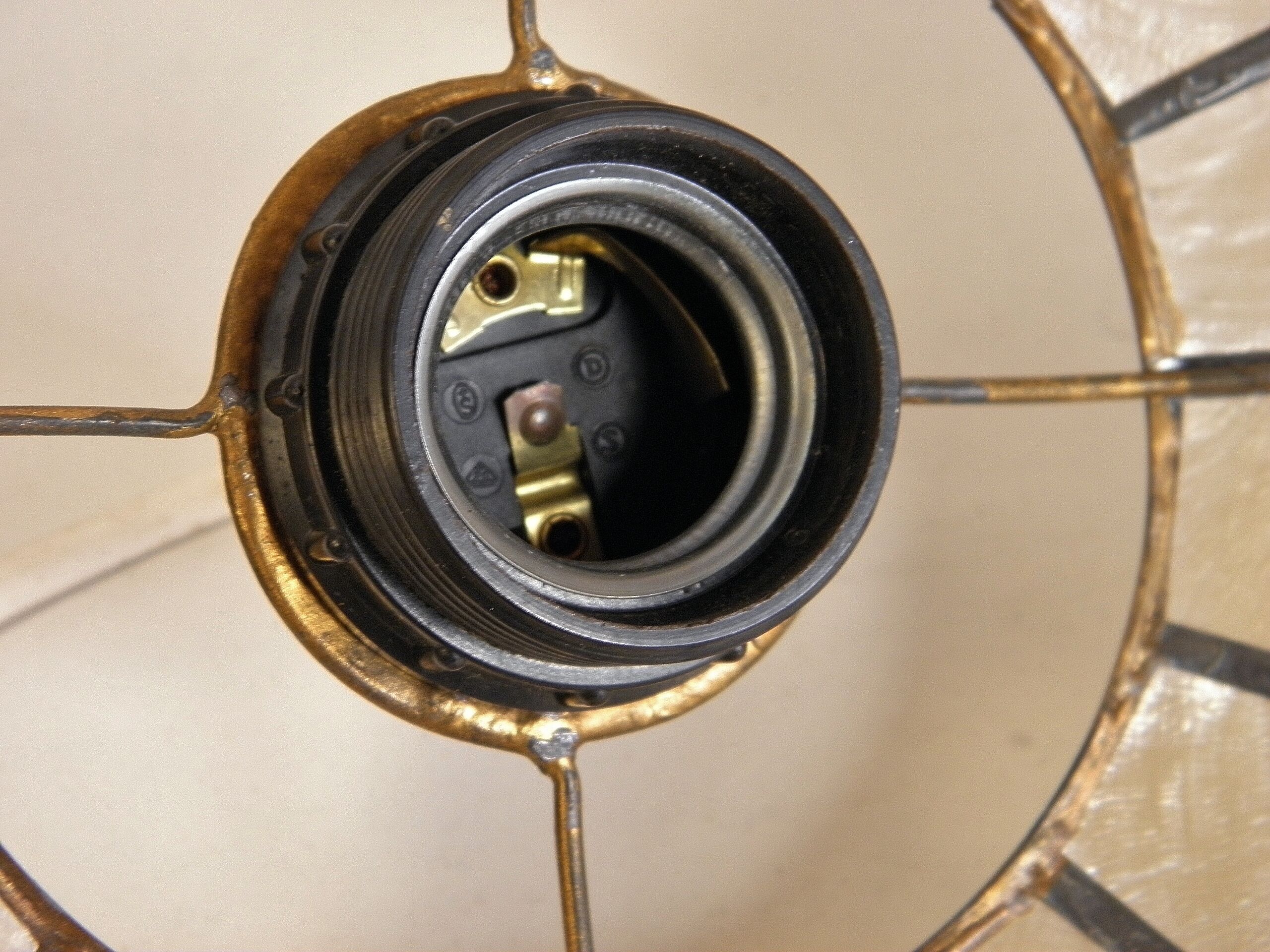 Mother-of-pearl and brass suspension 35 cm