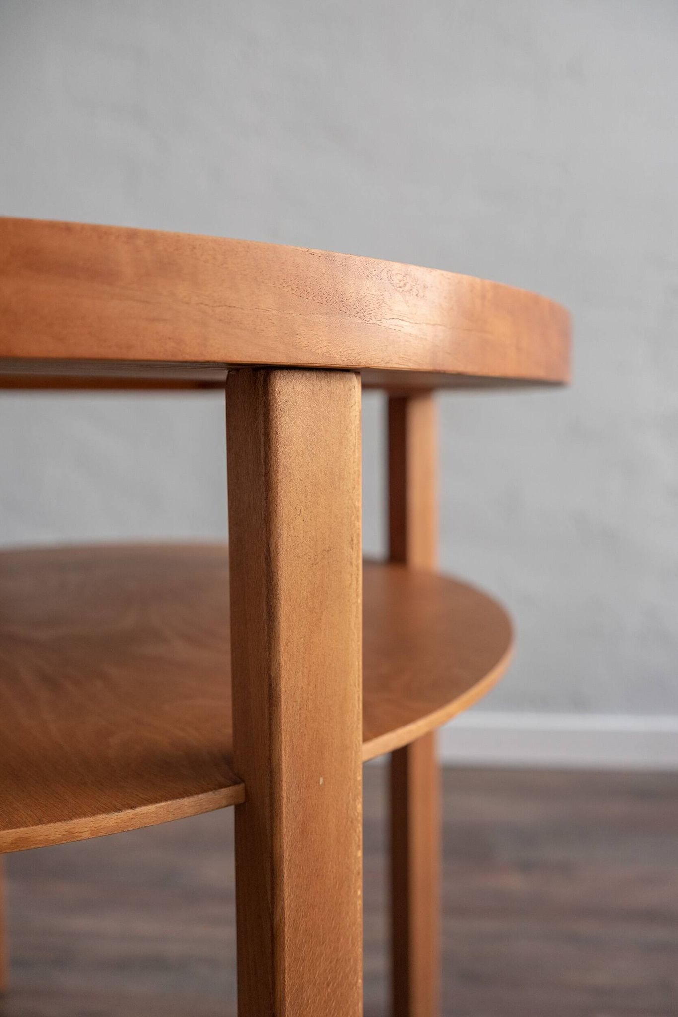 Table d'appoint tchécoslovaque en bois, années 80