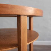 Table d'appoint tchécoslovaque en bois, années 80