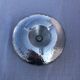 Hammered aluminum ashtray with lid for cigars and cigarettes