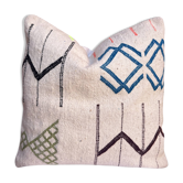 Handmade White Moroccan Cushion Cover (45 x 45 cm)