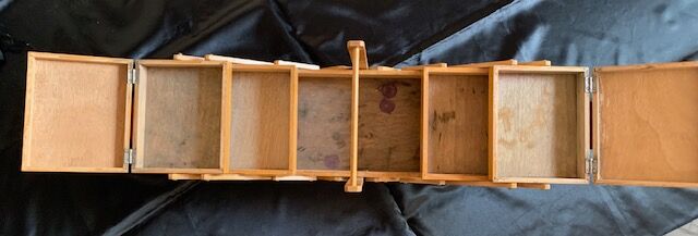 Worker drink sewing Scandinavian feet compass