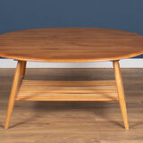 Retro vintage solid elm ercol model 454 supper table, coffee table