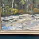 Huile sur toile originale suédoise – “Vinterlandskap” par Bertil Lindecrantz