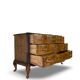 Commode italienne Art déco en loupe de noyer, années 1940-50