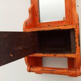 Vintage teak barber mirror 50s