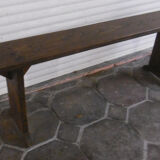 Chapel bench in chestnut wood