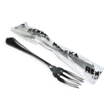 Lot de 2 fourchettes à poisson en métal argenté reneka filet spatours 18cm