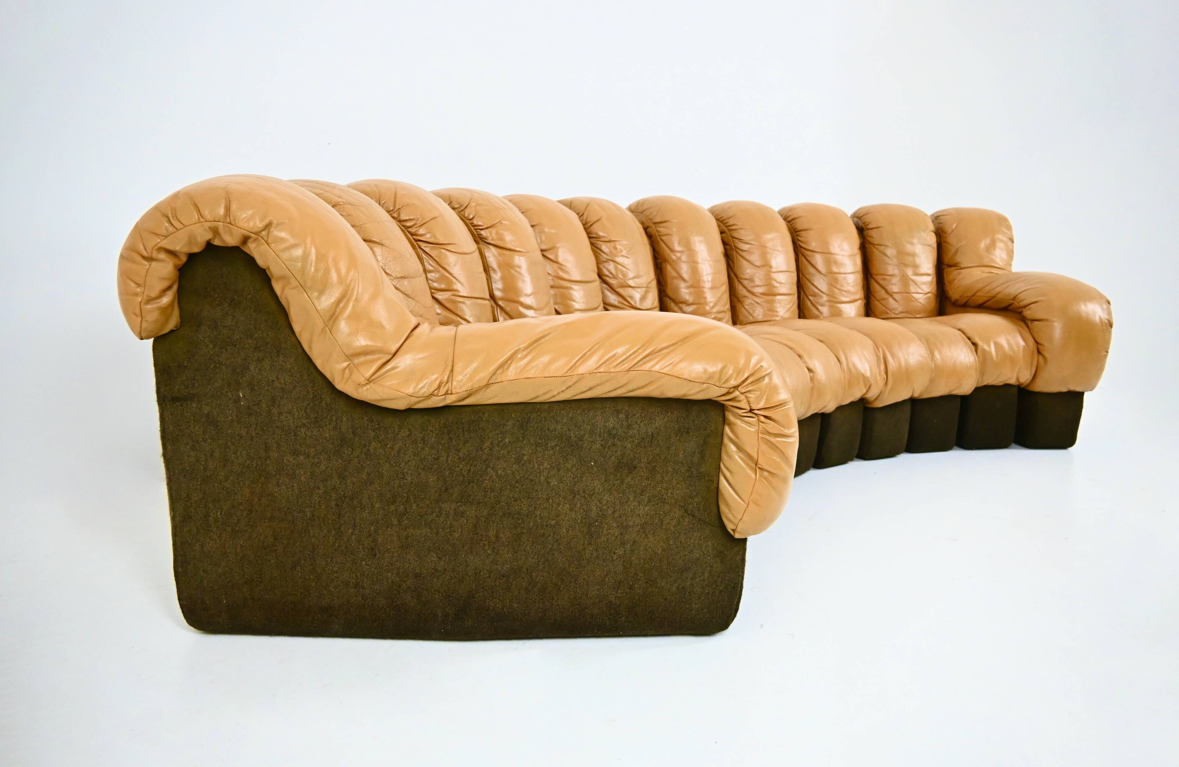 DS-600 sofa by Berger, Peduzzi, Vogt & Ulrich for De Sede, 1970s