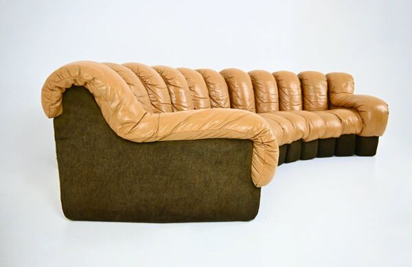 Canapé DS-600 par Berger, Peduzzi, Vogt & Ulrich pour De Sede, 1970s