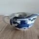Gaiwan traditional chinese tea set in blue and white porcelain