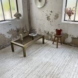 Table basse en laiton années 60