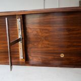 Banc Onda Vintage avec Porte-Revues par Jorge Zalszupin pour Atelier Moveis, 1950s