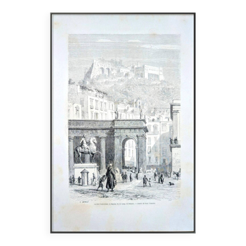 Castel Sant'Elmo, Naples. Printed in 1861.