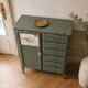 Armoire ancienne Green Smoke – Toile de Jouy .