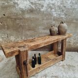 Antique workbench bathroom furniture or side table
