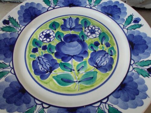 6 flat plates and 6 hollow plates Vloclawek Poland Hand painted