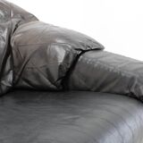 1970s Wiener Werkstätte Brutalist Letaher Adjustable Armchair