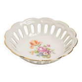 Vintage Decorative Plate Flowers, Germany, 1970s