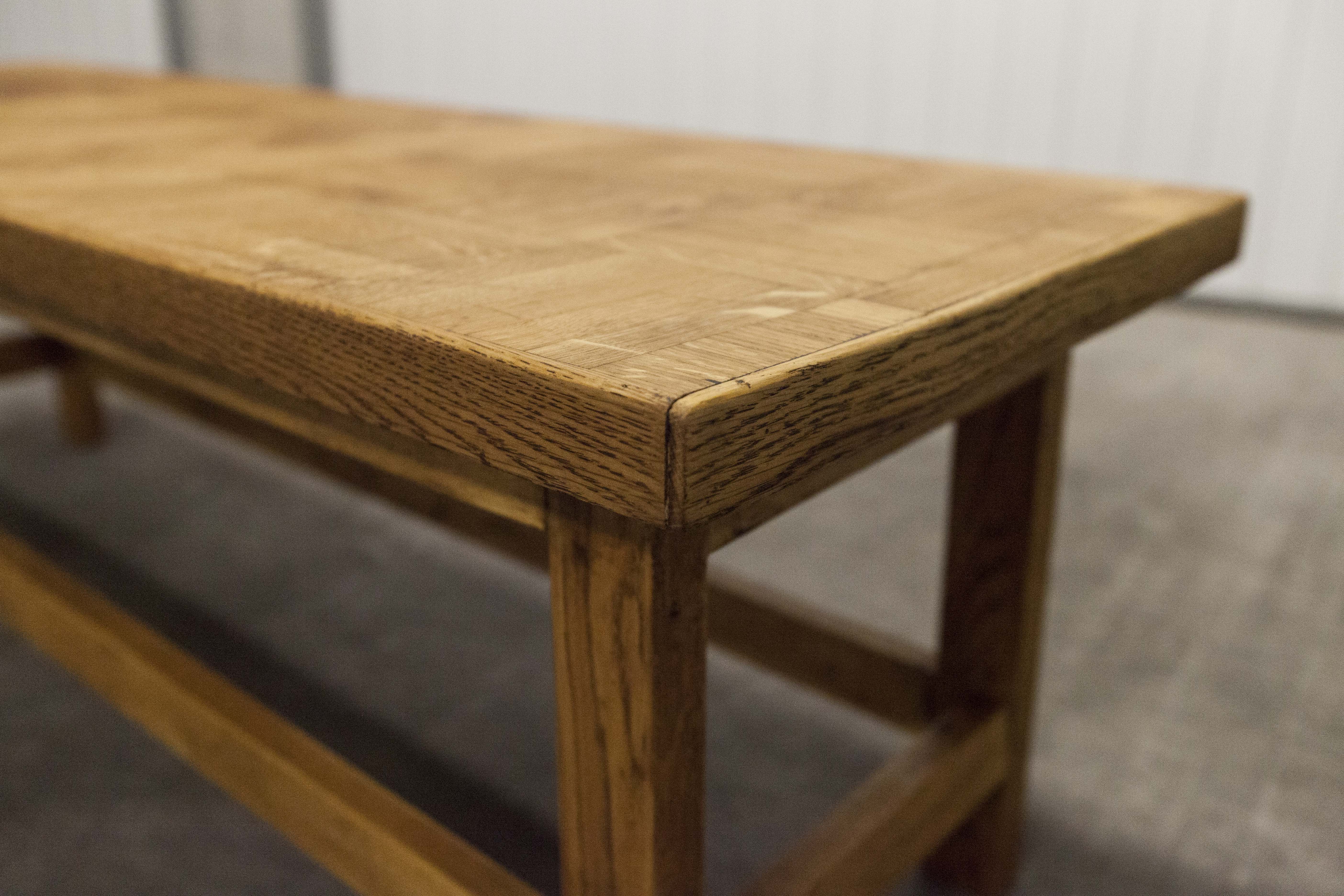 1960 handcrafted bench
