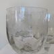 Set de 7 verres à eau gravés cristal de  Portieux