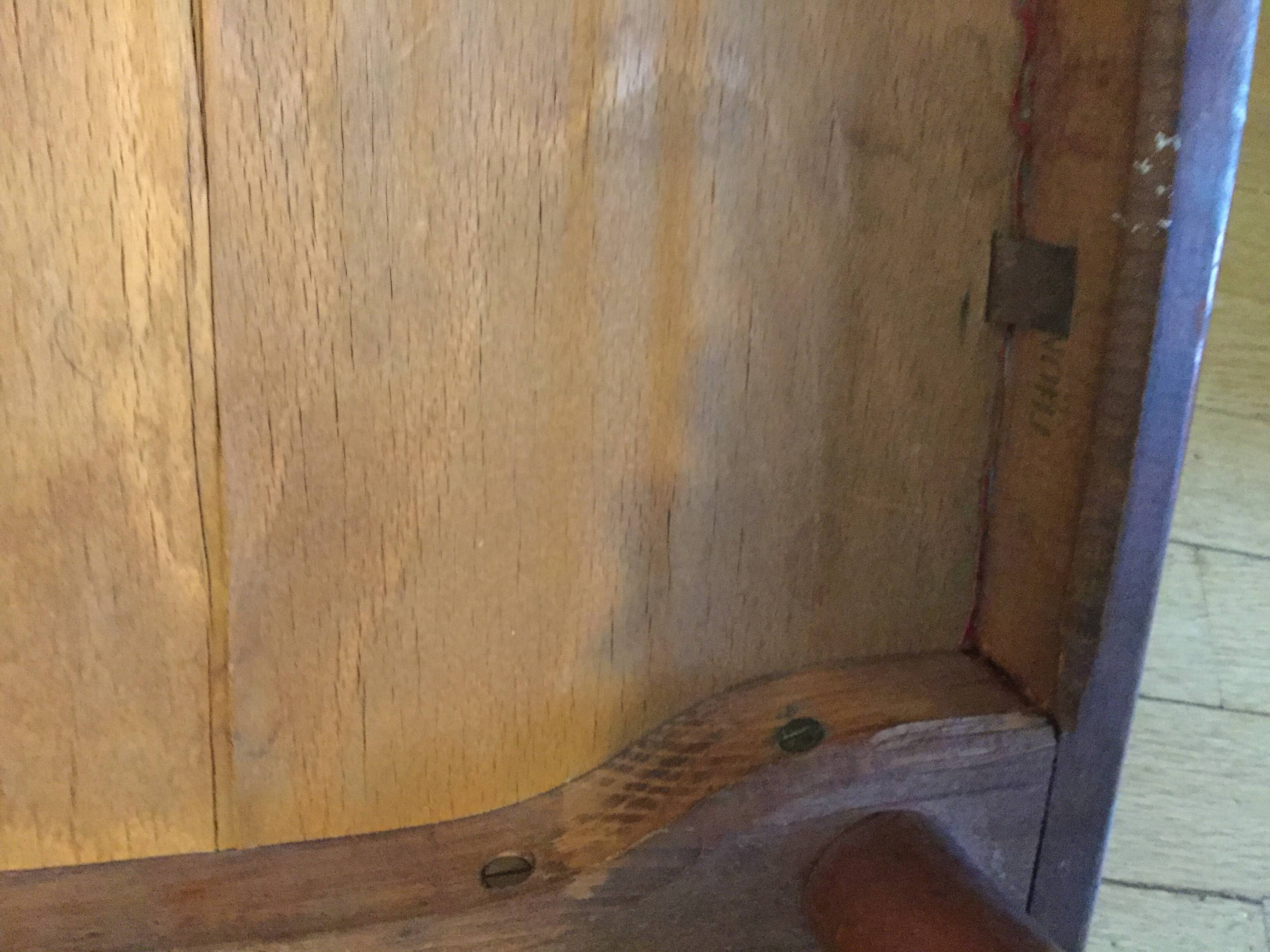 Vintage red wooden bistro chairs THONET 1950