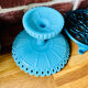 Coupe a fruits opaline bleu vintage