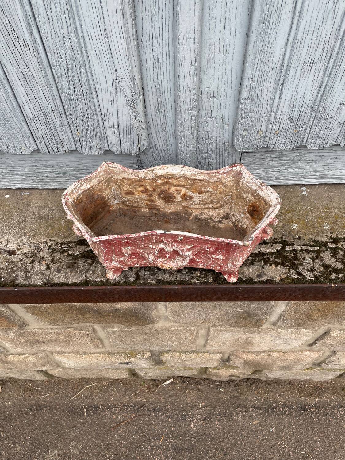 Cast iron planter France circa 19th century Louis XV style