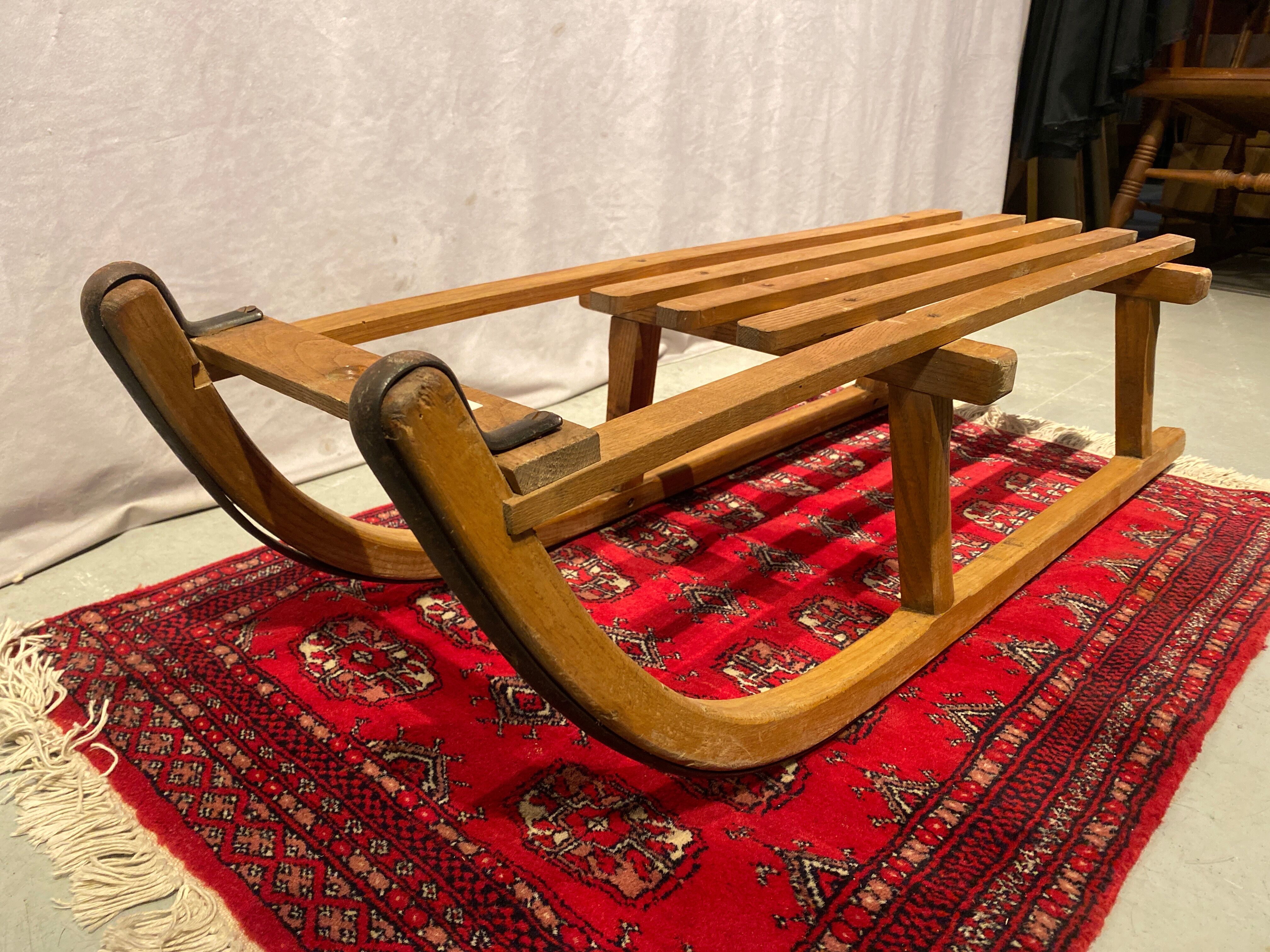 Antique wooden sledge