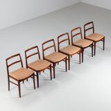 Arne Vodder model 430 dining chairs rosewood Sibast Mobler Denmark 1960