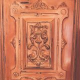 Decorative Hand-Painted Old Wooden Door Panel, Unique Piece