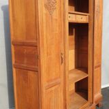 Library cabinet Art Deco columns with godrons